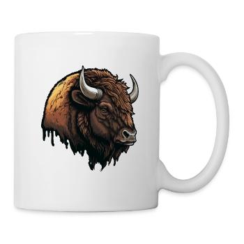 Grand bison - Mug blanc - blanc - Droite
