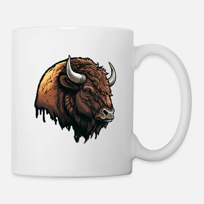 Large bison - Mug - white