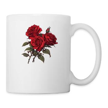 Roses Lover Cool Vintage Flowers Lover Novelty Pun - Mug - white - Right