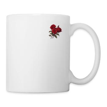 Logo Patch Red Flowers Cool Red Roses Humor Pun - Mug - white - Right
