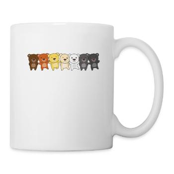 Bear Brotherhood Flag Pride LGBTQ Bears - Mug blanc - blanc - Droite