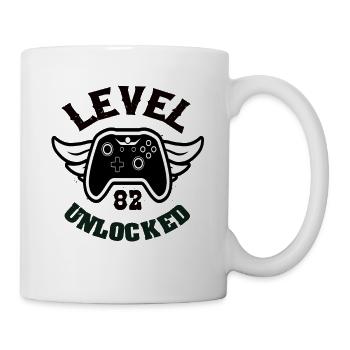 Level 82 Unlocked 82 Birthday - Mug - white - Right