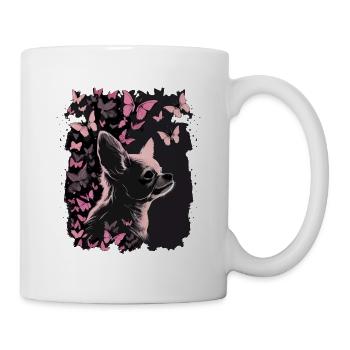 Chihuahua Chien Papillon 09 - Mug blanc - blanc - Droite