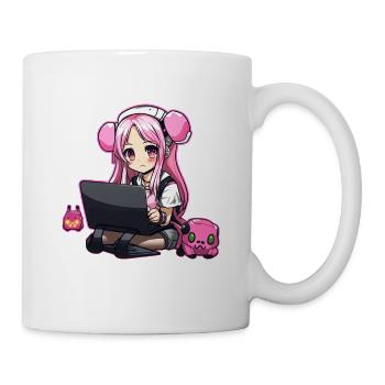 Gaming Konsole PC Zockerin Mädchen Gamer Girl - Tasse - Weiß - Rechts
