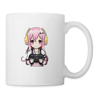 Gaming Konsole PC Zockerin Mädchen Gamer Girl - Tasse - Weiß - Rechts