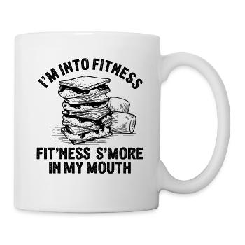 Funny fitness s'mores workout marshmallows camper - Mug - white - Right