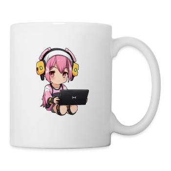 Gaming Konsole PC Zockerin Mädchen Gamer Girl - Tasse - Weiß - Rechts