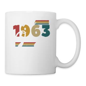 Geburtstagsgeschenk Juni 1963 - Tasse - Weiß - Rechts