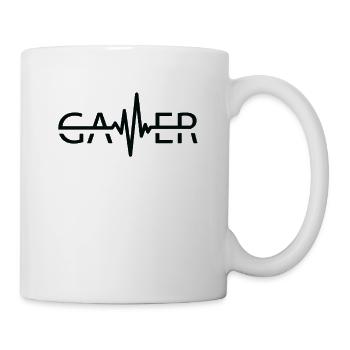Gamer Heartbeat Video Games Video Gaming PC - Mug - white - Right