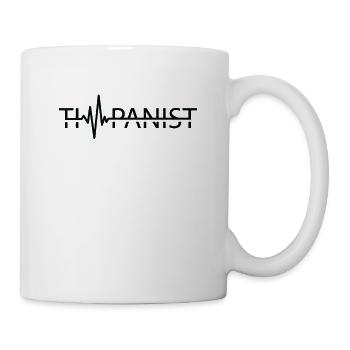 Timpanist Heartbeat Timpani Drummer Musician Music - Mug - white - Right