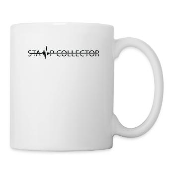 Stamp Collector Heartbeat Postal Stamp Collecting - Mug - white - Right