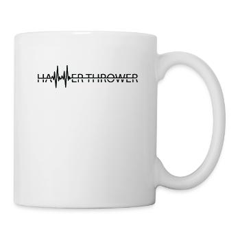 Hammer Thrower Throw Heartbeat Track & Field - Mug - white - Right