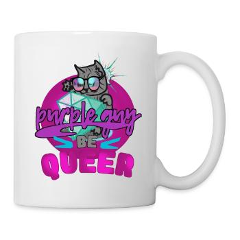 Queer - Süsse Katze - Tasse - Weiß - Rechts