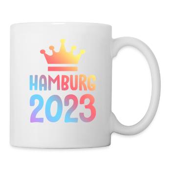 Hambourg 2023 Krone - Mug blanc - blanc - Droite