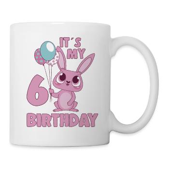 C’est mon idée cadeau de fille Bday 6 ans d’anniversaire 6 ans - Mug blanc - blanc - Droite
