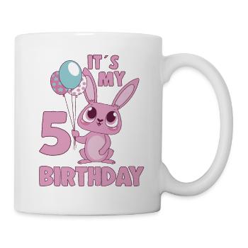 C’est mon idée cadeau de fille Bday 5 ans d’anniversaire 5 ans - Mug blanc - blanc - Droite