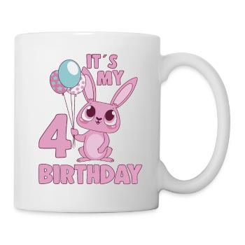 C’est mon idée cadeau de fille Bday 4 ans d’anniversaire 4 ans - Mug blanc - blanc - Droite