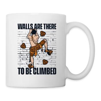 Walls Are There To Be Climbed Sport Climbing - Mug - white - Right