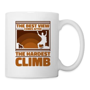 Best View Comes After The Hardest Climb Kraxler - Mug - white - Right