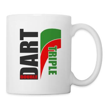 Dart Motif Triple-Double, Dart Player + Dart Fans - Mug blanc - blanc - Droite