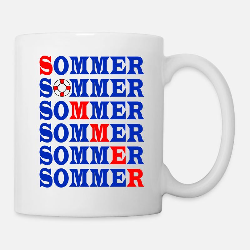 Sommer Maritim - Tasse - Weiß