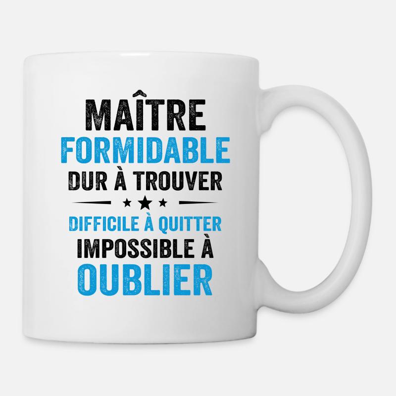 Maître Formidable Idée Cadeau Maître D'école - Mug blanc - blanc