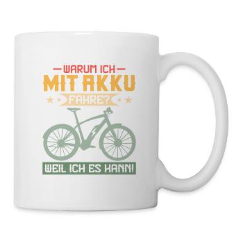 Why do I drive with a battery? Because I can! Electr - Mug - white - Right