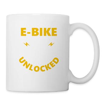 E-Bike Charged And Unlocked Electric Pedelec - Mug - white - Right