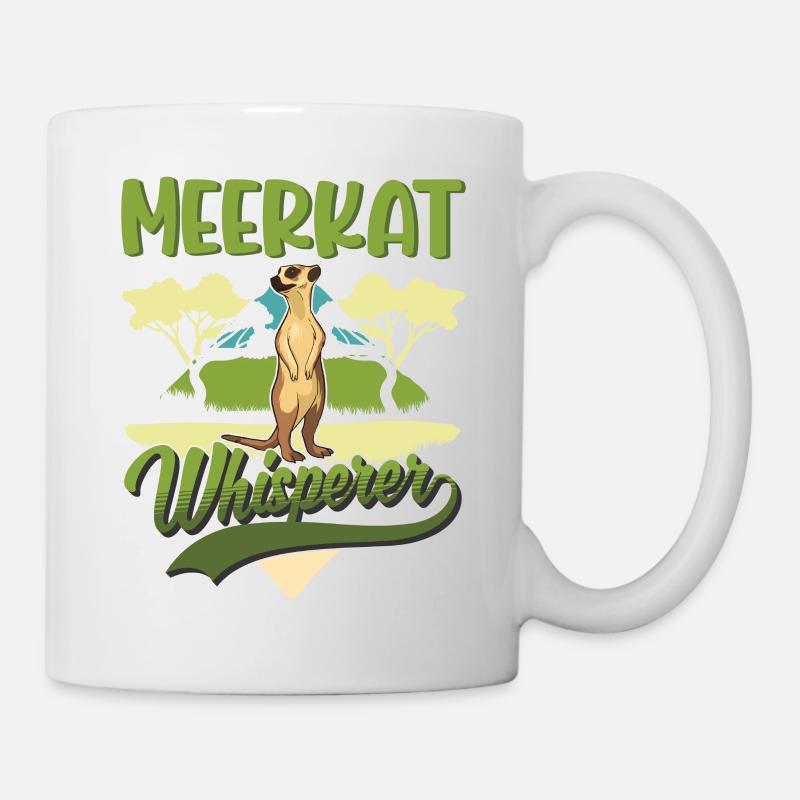 Erdmännchen Flüsterer Meerkat Whisperer - Mug - white