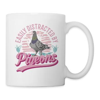 Pigeon pigeon fancier city pigeon carrier pigeon - Mug - white - Right