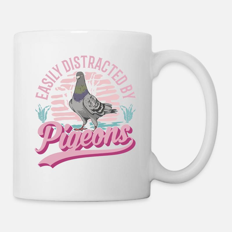 Taube Taubenzüchter Stadttaube Brieftaube - Tasse - Weiß