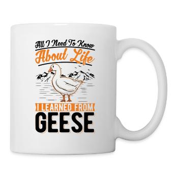 Oies Oies Oie reproductrice d’oies - Mug blanc - blanc - Droite