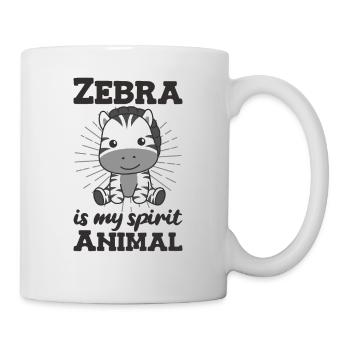 Zebra is my spirit animal - cute zebra - Mug - white - Right