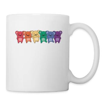 Rainbow Mouse Flag Pride LGBT Cute Mice - Mug - white - Right
