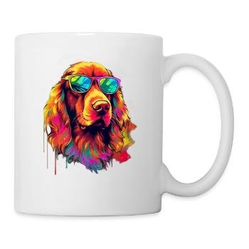 Irish Red Setter Hund Hunderasse - Tasse - Weiß - Rechts