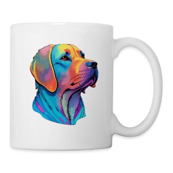 Labrador Color Splash Dog - Artful Dog Love - Mug - white - Right