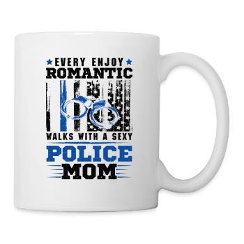 Polizei Polizist Polizeibeamte - Tasse - Weiß - Rechts