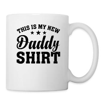 This Is My New Daddy Shirt - First Father's Day Ne - Mug - white - Right