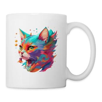 Chat amoureux Cat Design Cat Cat Animal - Mug blanc - blanc - Droite