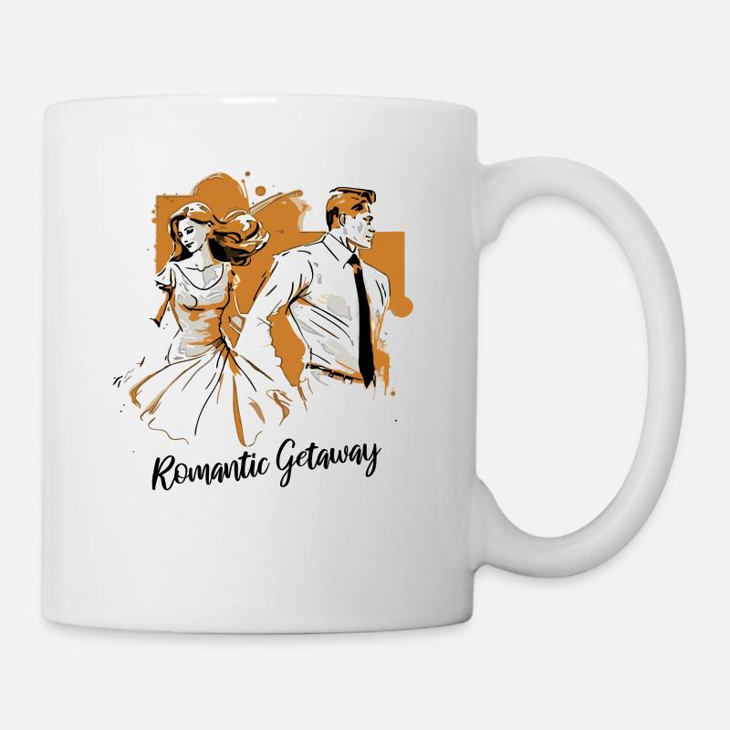 Un couple et une escapade romantique - Mug blanc - blanc