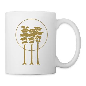 3 golden Trees - Tasse - Weiß - Rechts