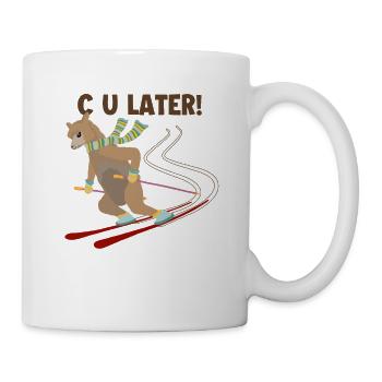 C U Plus tard Huacaya Lama Pako Alpaga Éleveur Alpaga - Mug blanc - blanc - Droite