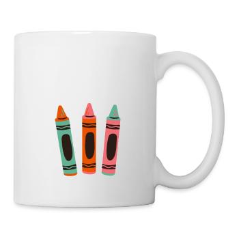 I Eat Crayons 4 - Tasse - Weiß - Rechts