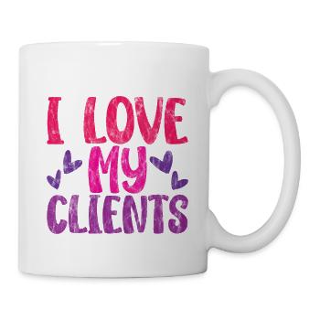 I Love My Clients 3 - Tasse - Weiß - Rechts