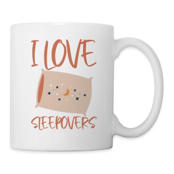 J’adore les soirées pyjama 2 - Mug blanc - blanc - Droite