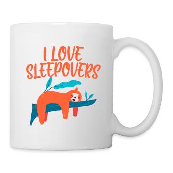 J’adore les soirées pyjama 4 - Mug blanc - blanc - Droite