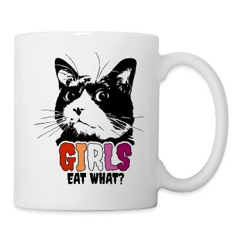 Girls eat something - Mug - white - Right