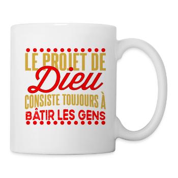 Le projet de Dieu - Mug blanc - blanc - Droite