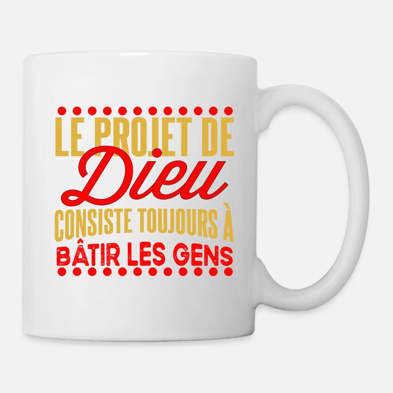 Le projet de Dieu - Mug blanc - blanc