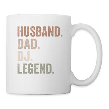 Ehemann Papa DJ Legend - Ehemann - Tasse - Weiß - Rechts